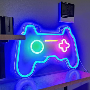 Glass Gaming Neon Light Sign Powered by USB with Switch