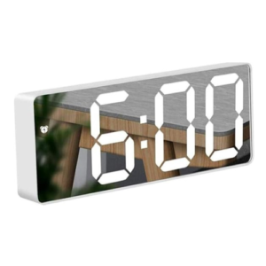 Alarm Clock, Digital Alarm Clock 3" LED Display with Light Sensing Dimming Mode